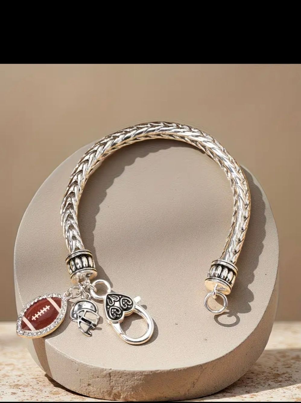 Football Charm Bracelet
